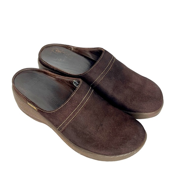 Mephisto Brown Nature Is Future Air Relax Slip On Comfort Mules Clogs Size 7 - Picture 1 of 15